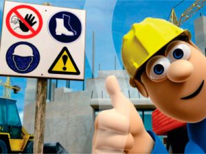 NAPO saluda y nos muestra las señalaes de seguridad